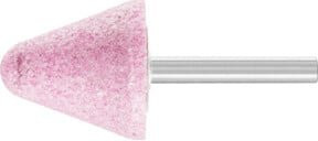 PFERD TOOLS STEEL EDGE Schleifstift Form A 4 für Stahl und Stahlguss, Durchmesser: 32 x 32 mm, Schaft-Ø: 6,3 mm, Farbe: Pink - Bild 1