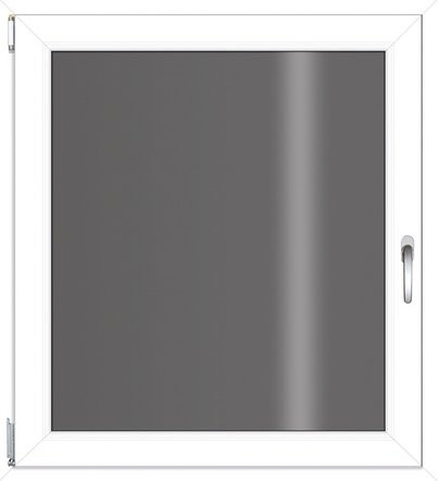 RORO Kunststoff-Fenster KOMFORT B70 in Weiss mit Klarglas, B: 110 cm, H: 120 cm - Bild 1
