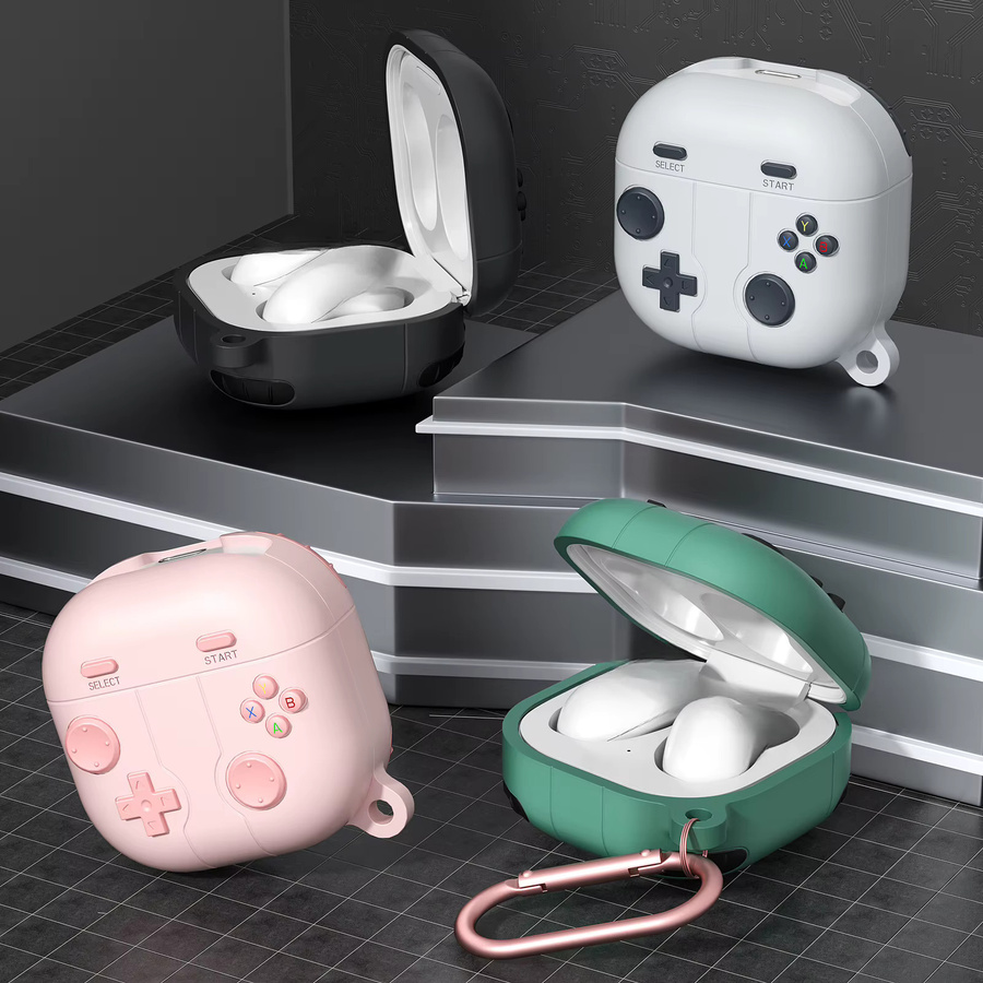Silikon Schutzhülle für Samsung Galaxy Buds 3, Pro, Live, Buds 2, Pro, Buds 2 Pro und Buds FE in Grün - Bild 3