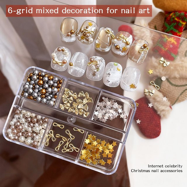 Kaniu Nail Art Kit Weihnachts Nageldekoration, Glänzend, Unisex - Bild 1