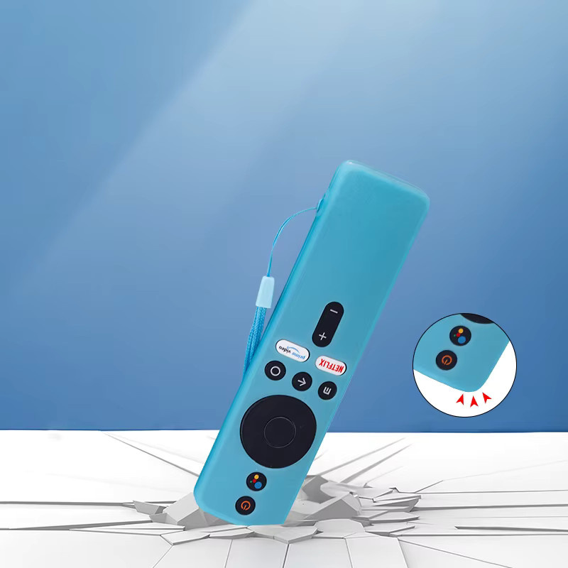 Silikon Schutzhülle für Xiaomi Mi TV Box S und Mi TV Stick Fernbedienung in Blau - Bild 4