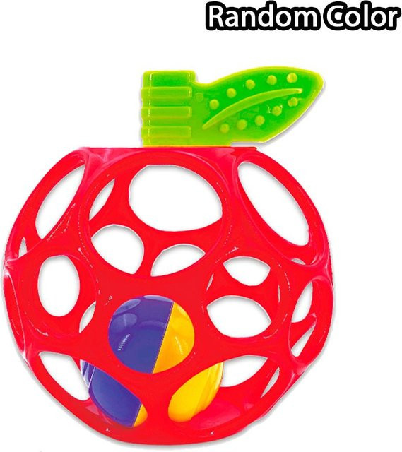 Linyi toy car Sensorischer Greifball, rote Apfelform, Rasseln, Unisex, ab 0 Jahre - Bild 1