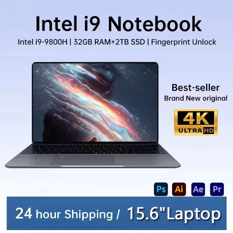 Intel Notebook mit 15,6 Zoll FHD-IPS-Display, 120 Hz, Intel i9-9880H, 32 GB RAM, 2 TB SSD, beleuchtete Tastatur, Silber - Bild 2