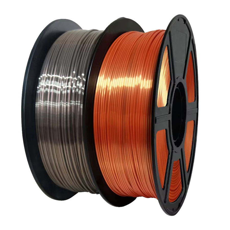 3D Maliang PLA-Seiden-Filament für FDM-Drucker, Roségold und Orange, 1,75 mm, 250 g - Bild 2
