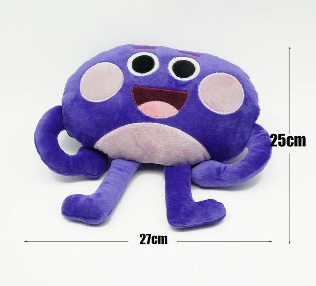 Yiran toy Foodie Monster Plüschtier, Lila - Bild 1