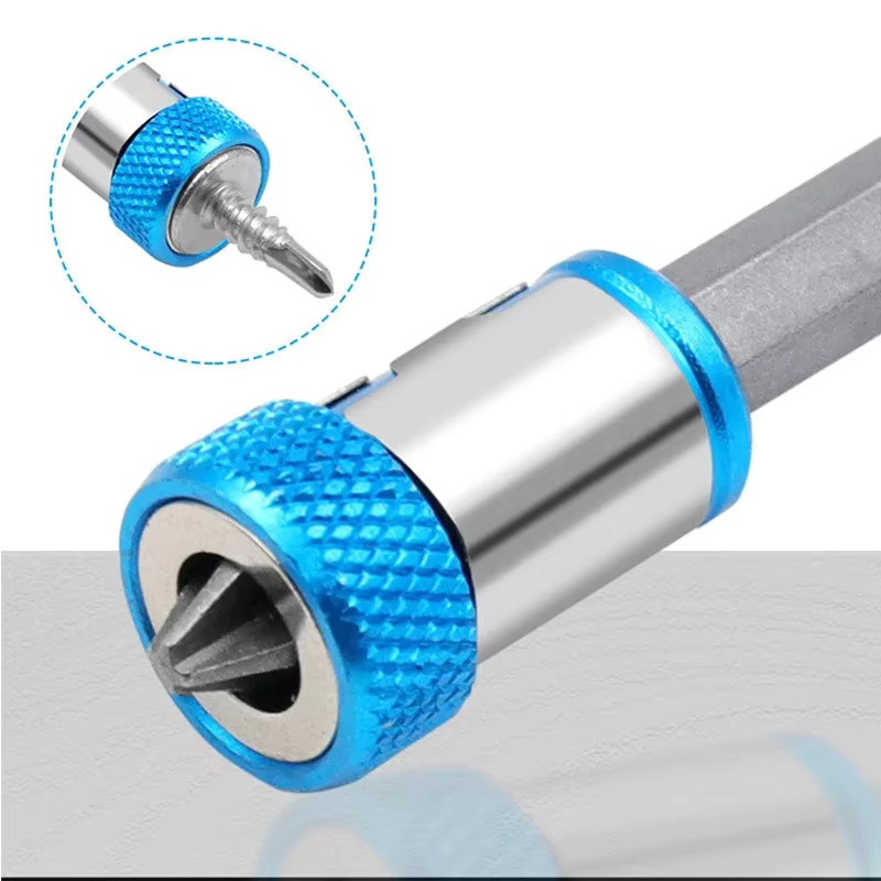 3er-Set Magnetische Bit-Halter aus Legierung in Blau für Schraubendreher und PH-Bits - Bild 3