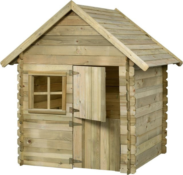 SwingKing Spielhaus Louise Deluxe aus Holz B/T/H: 120 x 120 x 160 cm - Bild 1