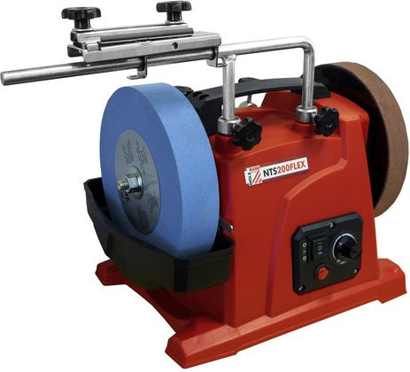 Holzmann Maschinen Nass-Trocken-Schärfgerät NTS200FLEX, 120 W, rot/grau, B/T/H: 38,0 x 26,0 x 8,7 cm - Bild 1