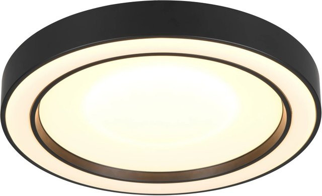 Reality LED Deckenleuchte Arco RGBW Ring in Schwarz Matt mit Fernbedienung, H: 13 cm, B: 40 cm, T: 40 cm - Bild 1