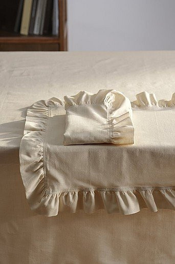 Jotex WALLACE Serviette aus Baumwolle im 2er-Pack, Beige, B/T: 40 x 40 cm - Bild 1