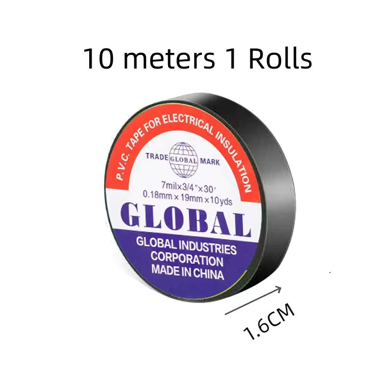 Schwarzes Gummi-Isolierband, hochtemperaturbeständiges und langlebiges Isolierband, 100 m - Bild 6