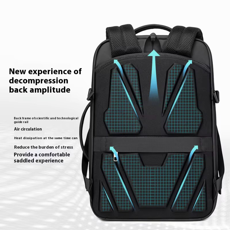 WIERSOON Business Rucksack mit USB-C Anschluss für Laptop und Reisen in Schwarz oder Grau - Bild 3