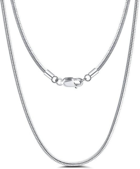 Allbestart Halskette 925 Silber, Schlangenkette, 2,0 mm, Weiß, Damen - Bild 1