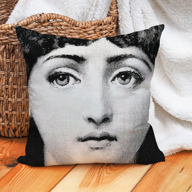 Panika Chen Kissenbezug aus Polyester mit Grafikprint in Weiß, B/B/T: 18 x 18 x 18 cm - Bild 1