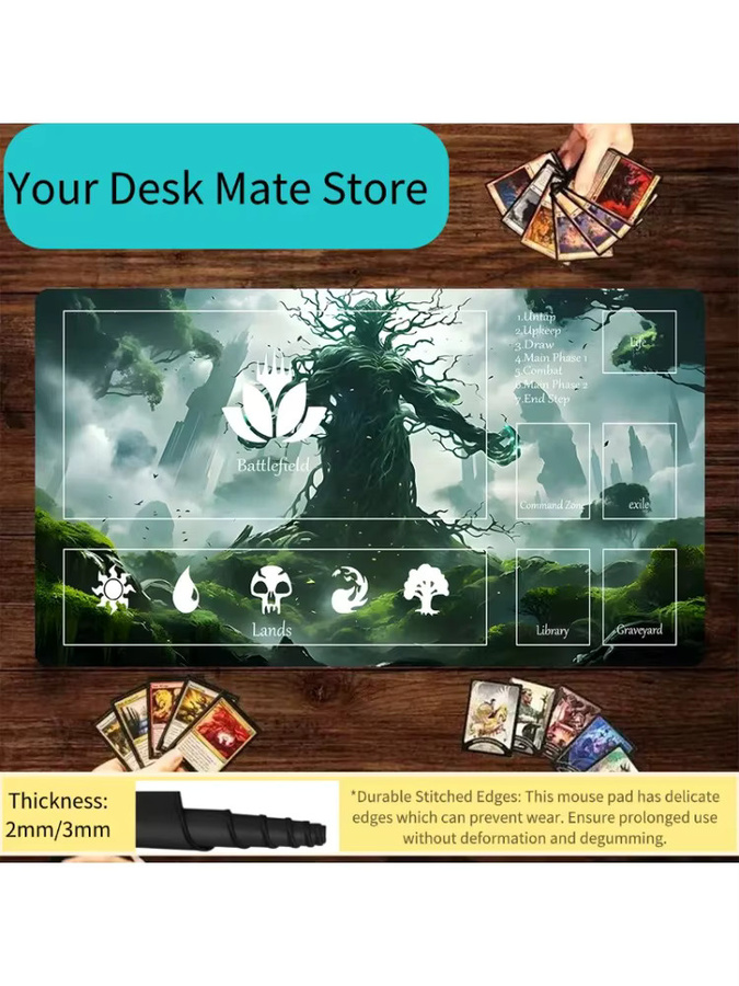 Potdemiel Mauspad Green Giant Tree Man Spielmatte in Multicolour für Magic Trading Card Gaming und PC-Zubehör - Bild 2
