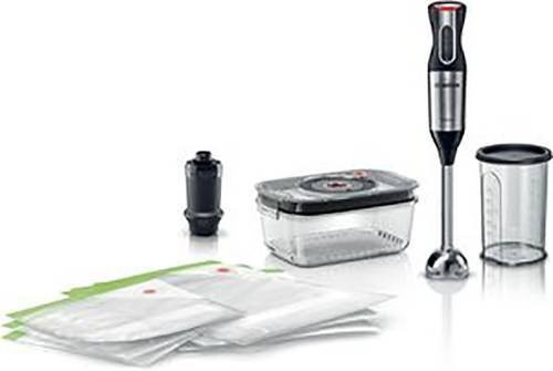 Bosch Stabmixer MS6CM61V2 mit 1000W Leistung in Schwarz und Silber aus Edelstahl - Bild 1