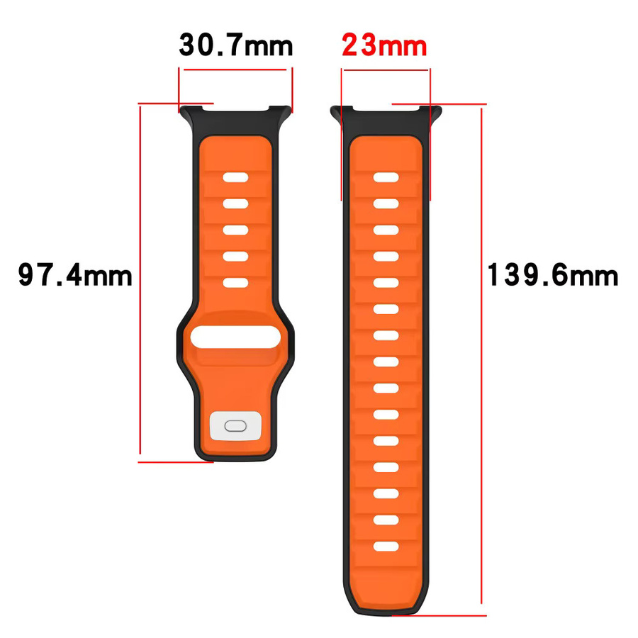 Uhrenarmband Silikon, Schwarz, Samsung Galaxy Watch 8, Unisex - Bild 2