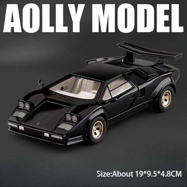 Linyi toy car Countach Lp500S Aventador Svj63 Spielzeugauto Modell, 1:24, mit Sound und Licht, ab 14 Jahren - Bild 1