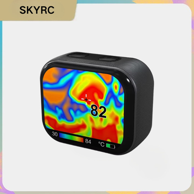 SkyRC Mini ITV500 Wärmebildkamera in Schwarz: Infrarot-Temperaturmessgerät mit Touchscreen zur Diagnose von RC-Motoren, ESC und Batterien - Bild 1