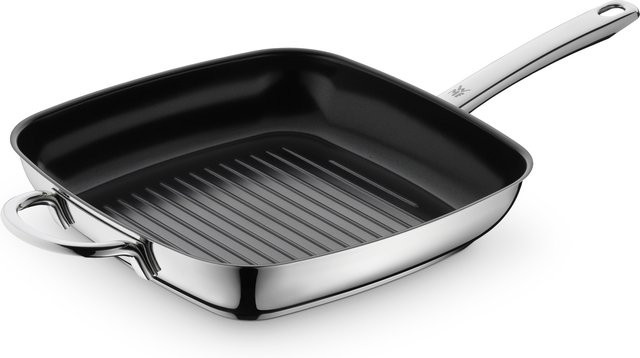 WMF DURADO Grillpfanne aus Edelstahl mit Keramikbeschichtung in Silber, ofenfest und mit Ausgießrand - Bild 1
