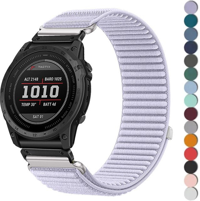 FancyWrist Uhrenarmband Nylon, Weiß, Unisex, 22 mm, 26 mm - Bild 1