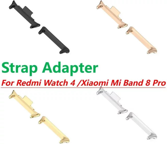 CAOWTAN Uhrenarmband-Adapter Edelstahl, Gold, Redmi Watch 4, Xiaomi Mi Band 8 Pro - Bild 1