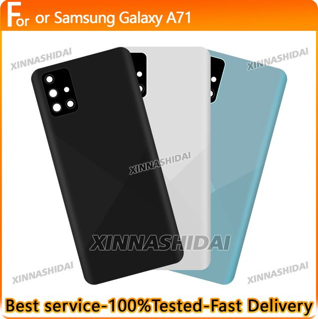 Samsung Galaxy A71 Ersatzgehäuse Batterie-Rückabdeckung in Schwarz inklusive Reparaturset - Bild 1