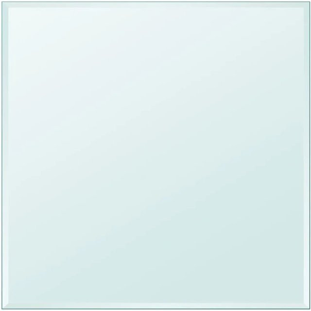 vidaXL Tischplatte aus gehärtetem Glas, quadratisch, transparent, B/T: 70 x 70 cm - Bild 1