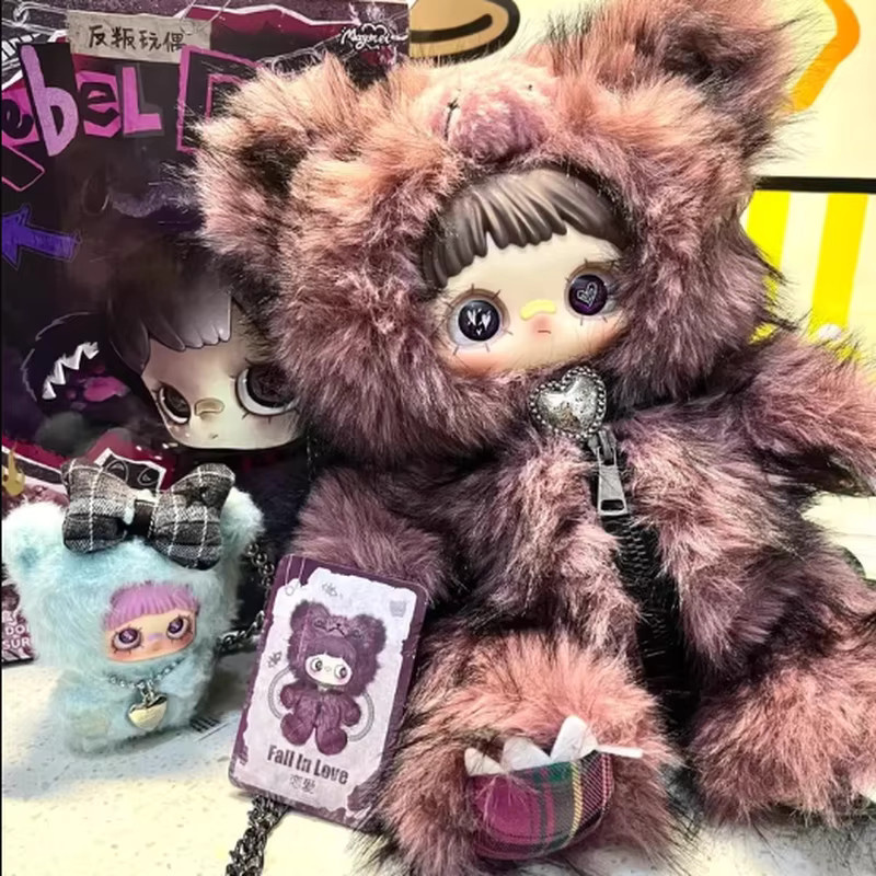 Maymei Rebel Doll Serie Plüsch-Rucksack, Blind Box, Plüsch / Textil, Kunststoff - Bild 2