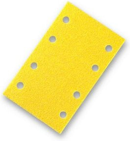 Sia Schleifstreifen mit 8 Löchern, Korn 280, B: 8,1 cm x L: 13,3 cm, für Holz und Farbe - Bild 1