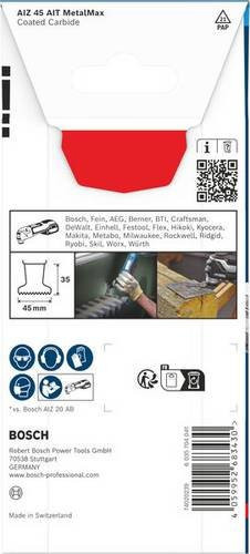 Bosch Carbide Multitool-Sägeblatt für Metall und Holz, Multicolor - Bild 1