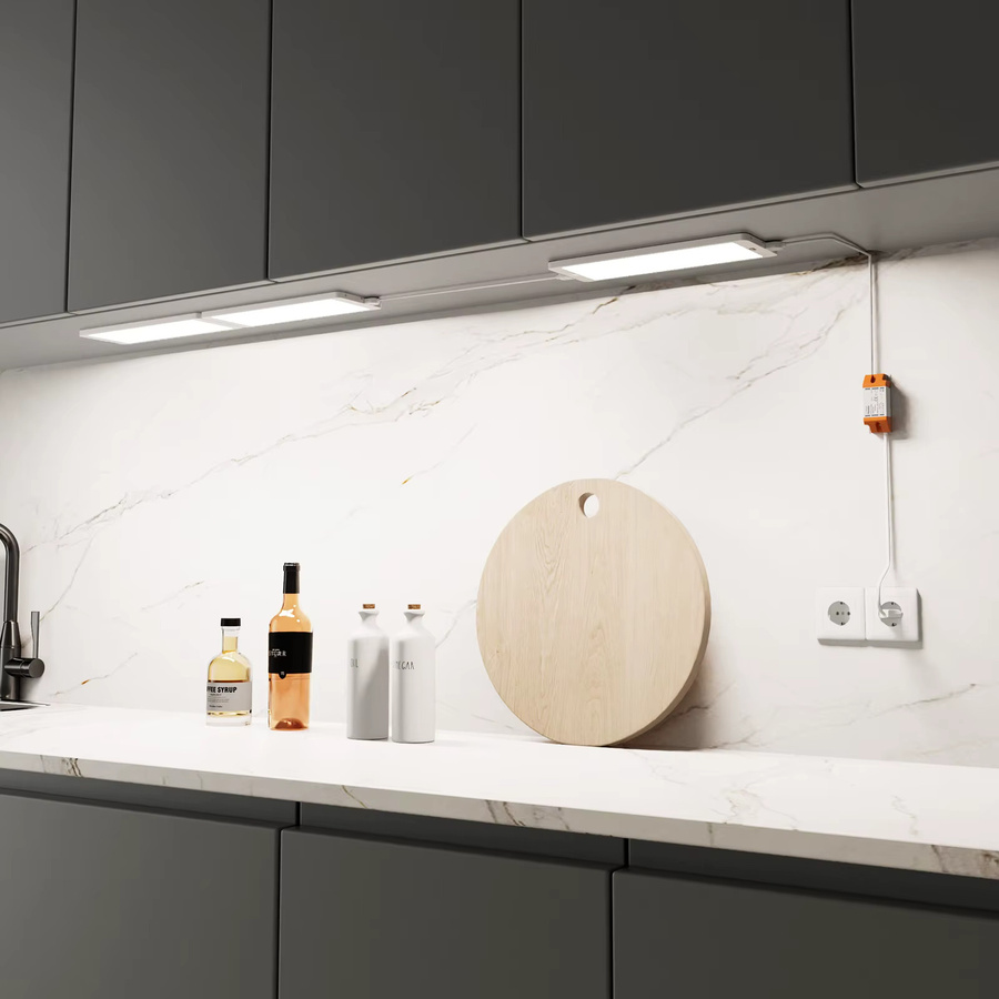 PRINCEWAY LED-Unterbauleuchten Set in Weiß, 3 ultradünne Küchenleuchten mit Handsensor, dimmbar und 5 Beleuchtungsfarben - Bild 5