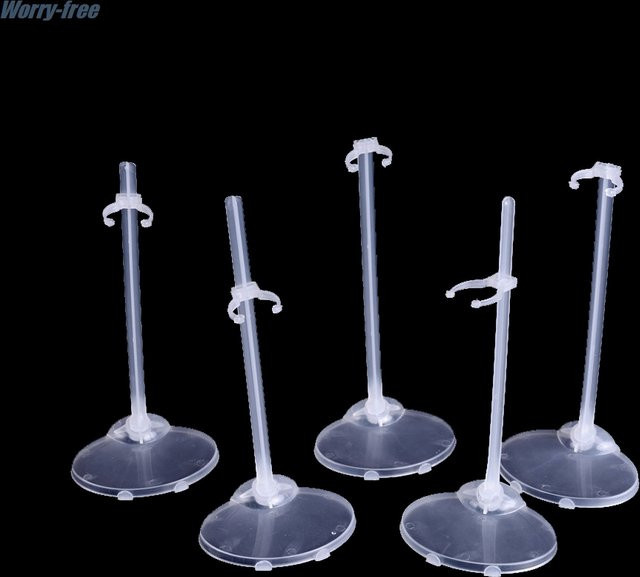 Barbie Puppen Ständer, Zubehör, 5-teiliges Set, Kunststoff, Weiß - Bild 1