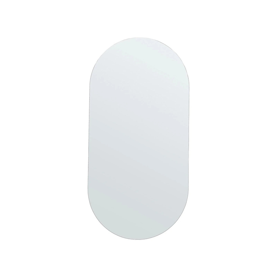 House Doctor Wandspiegel Walls oval in Silber, Breite: 100 cm, Höhe: 50 cm - Bild 1