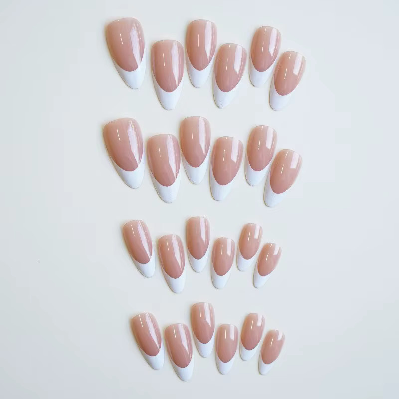Stylebon Kunstnägel, Mandelförmig, Französisch, Glänzend, Damen - Bild 3