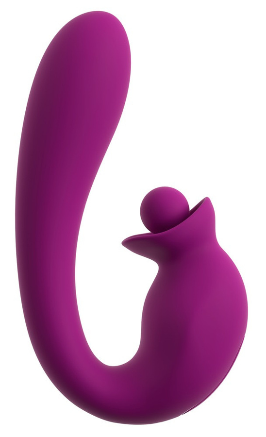 Javida Vibrator mit Doppelrotation in Lila - Bild 2