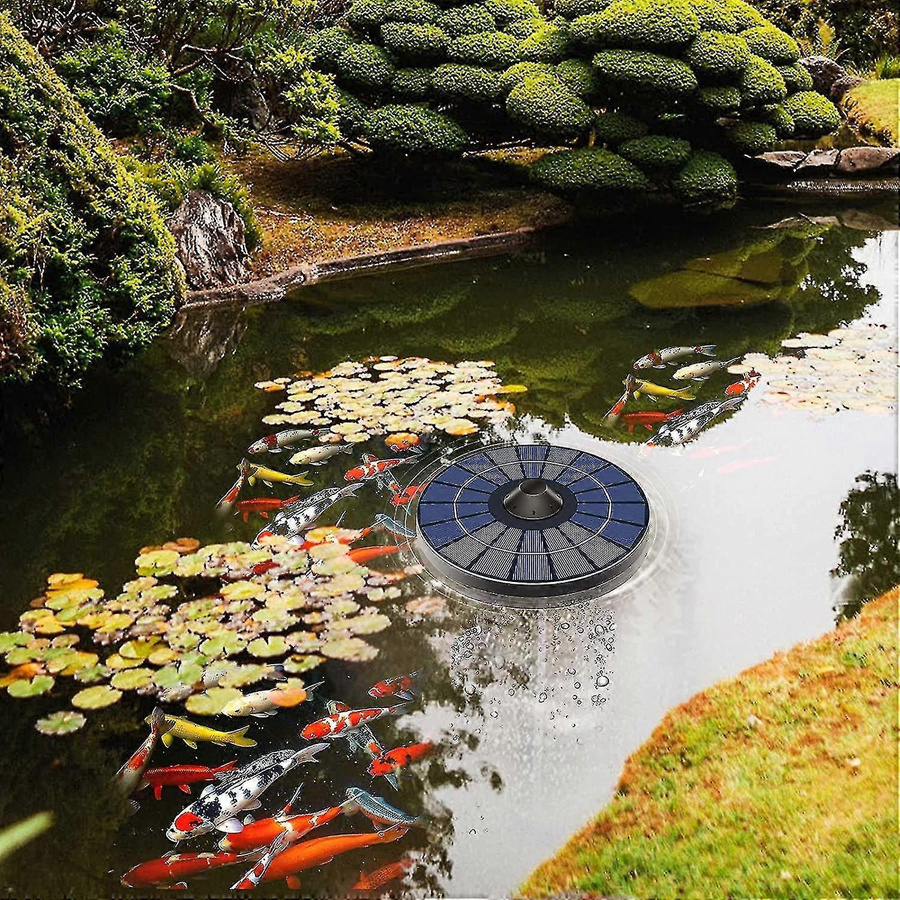 LEIGAO Solarer Teichbelüfter mit Luftschlauch und Sprudelstein für Fischbecken und Vogelbäder - Bild 4