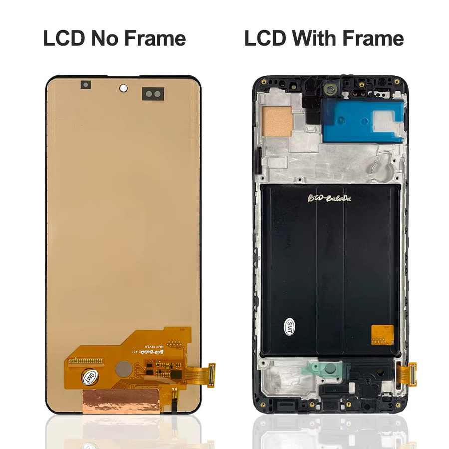 Samsung A51 AMOLED LCD Display mit Touch Screen und Rahmen in Schwarz für A515F A515W A515U - Bild 3