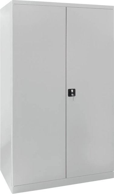 PROREGAL Stahlschrank Owl in Lichtgrau mit 4 Fachböden und Schloss, H x B x T: 192 x 110 x 58 cm - Bild 1
