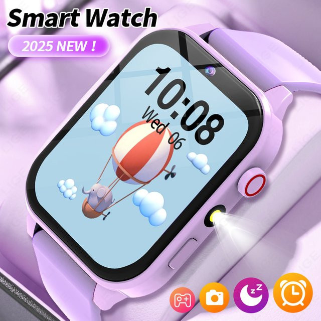 LIGE Smartwatch, Kinder, Blau, Kunststoff, Silikon, Wasserdicht - Bild 1