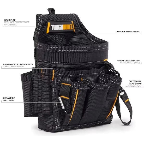 TOUGHBUILT TB-229 Universelles Elektriker-Set mit verschleißfesten Werkzeuggürteltaschen und Werkzeugtaschen - Bild 2