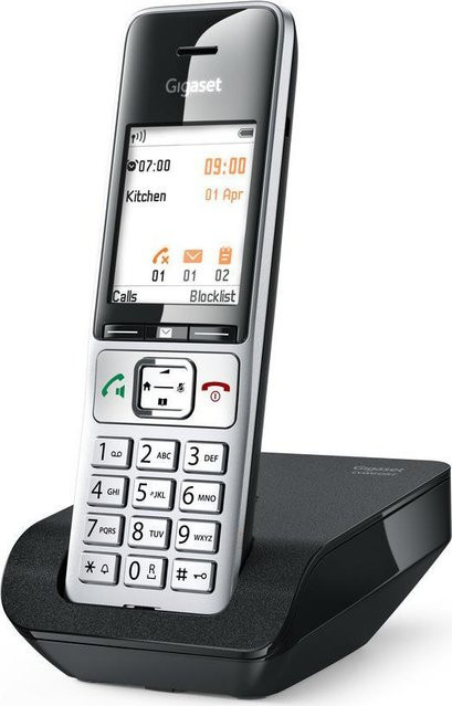 Gigaset 500 Comfort Schnurlostelefon mit 2,2 Zoll TFT-Farbdisplay, Freisprechfunktion und Hörgerätekompatibilität, Silver Black - Bild 3