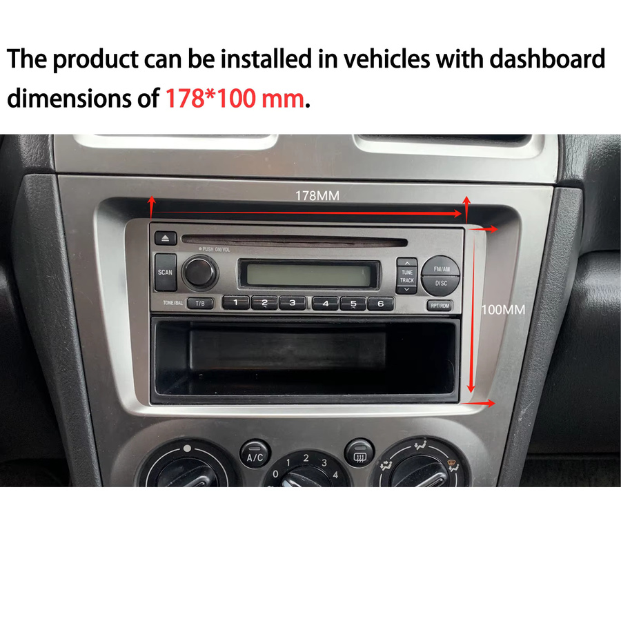 ESSGOO 7-Zoll Doppel-DIN Universelles Autoradio mit Carplay, Android Auto, Bluetooth, USB und AUX in Schwarz - Bild 2