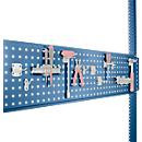 Manuflex Werkzeug-Lochplatte für Tischbreite 1750 mm, Serie Universal/Profi, Farbe: Blau - Bild 1