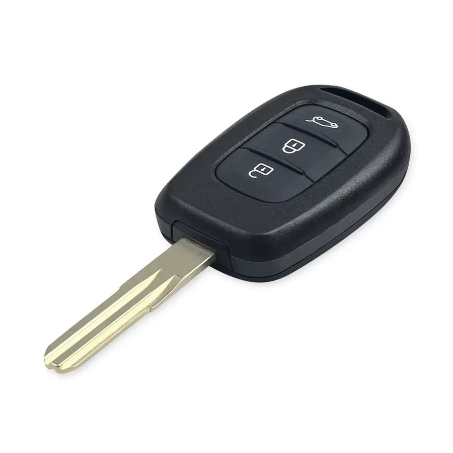 KEYYOU 10er Set Auto Fernbedienung Schlüssel Gehäuse für Renault Duster Sandero Logan Clio Captur Laguna Scenic, Farbe: Schwarz - Bild 2