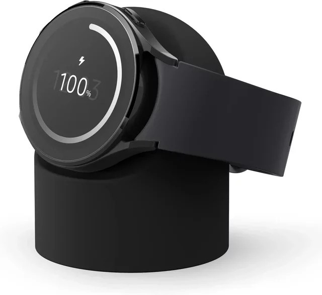 CAOWTAN Ladeständer Silikon, Weiß, für Samsung Galaxy Watch - Bild 1