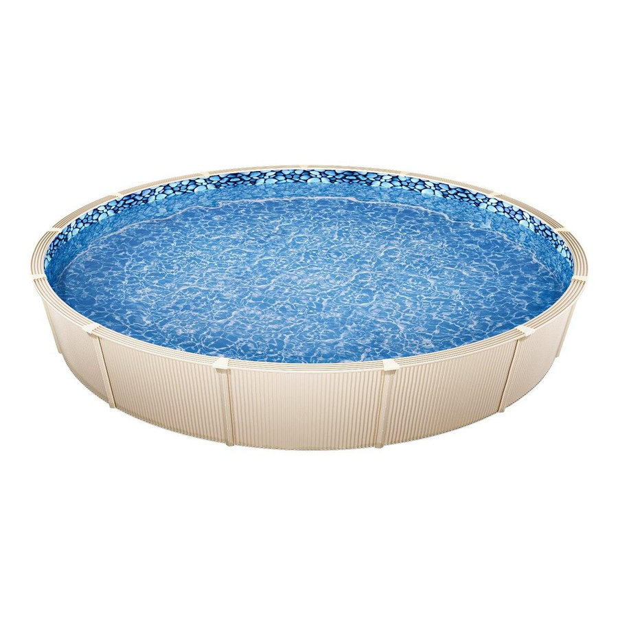 Runder Unibead Poolliner aus Vinyl für Stahlwand-Aufstellpools, Durchmesser: 732 cm, Wandhöhe: 132 cm - Bild 3