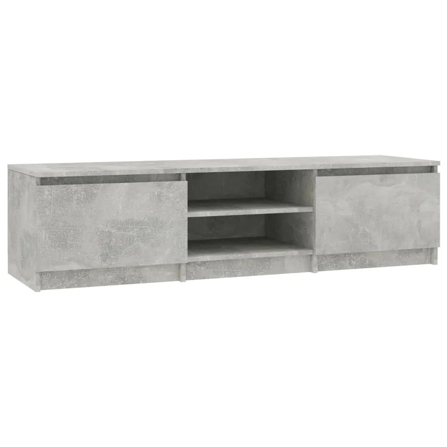 vidaXL TV-Schrank aus Holzwerkstoff in Betongrau, B/T/H: 140 x 40 x 35,5 cm - Bild 2