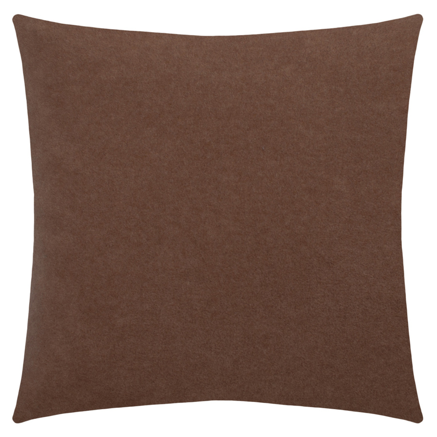 Zoeppritz Soft-Fleece Kissenhülle quadratisch in Grau und Braun, B/T/H: 50 x 50 x 1 cm - Bild 1