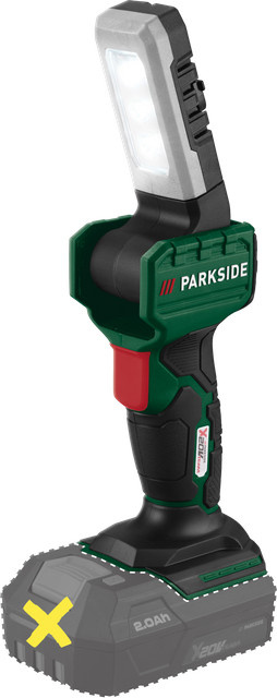 Parkside 20V PLHLA 20 Li C1 Akku-Arbeitsleuchte mit LED und Haken, Multicolour - Bild 1